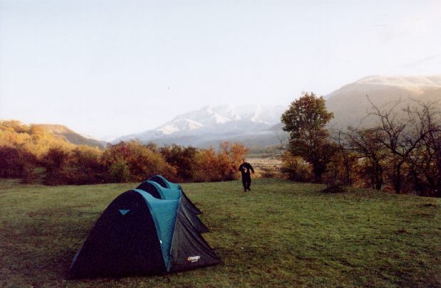 Camp on the mountain