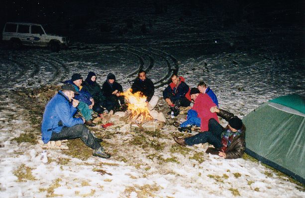 Fire in the mountains