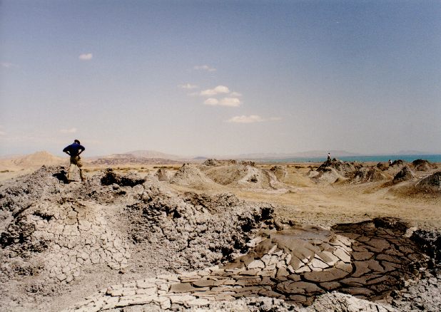 Mud volcanoes near Baku