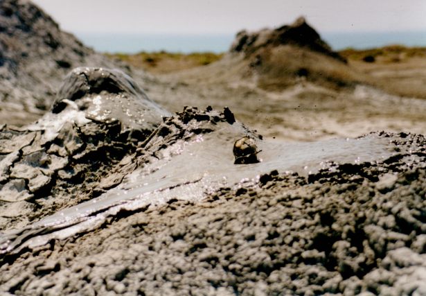 Mud volcanoes near Baku