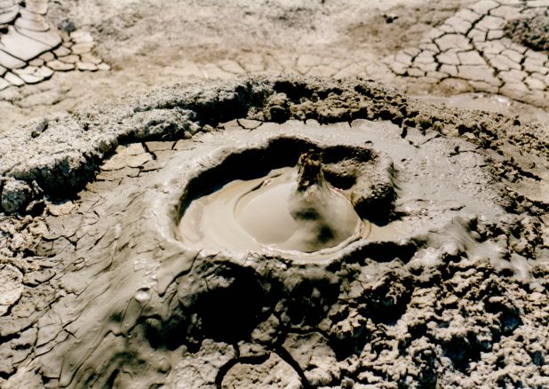 Mud volcanoes near Baku