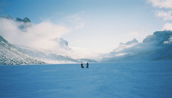 Looking back down the pass